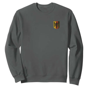Deutschland German Pride Bundesadler Coat of Arms Crest Sweatshirt TS11 Dark Heather Print Your Wear