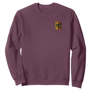 Deutschland German Pride Bundesadler Coat of Arms Crest Sweatshirt TS11 Maroon Print Your Wear