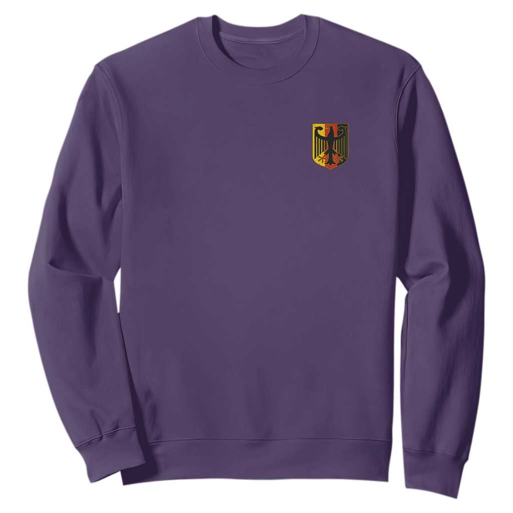 Deutschland German Pride Bundesadler Coat of Arms Crest Sweatshirt TS11 Purple Print Your Wear