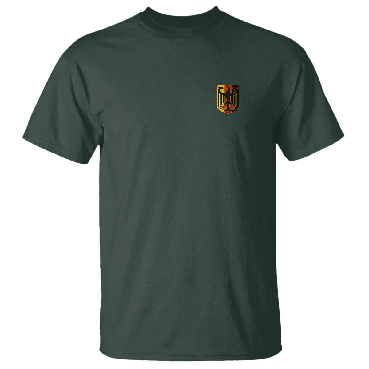 Deutschland German Pride Bundesadler Coat of Arms Crest T Shirt TS11 Dark Forest Green Print Your Wear