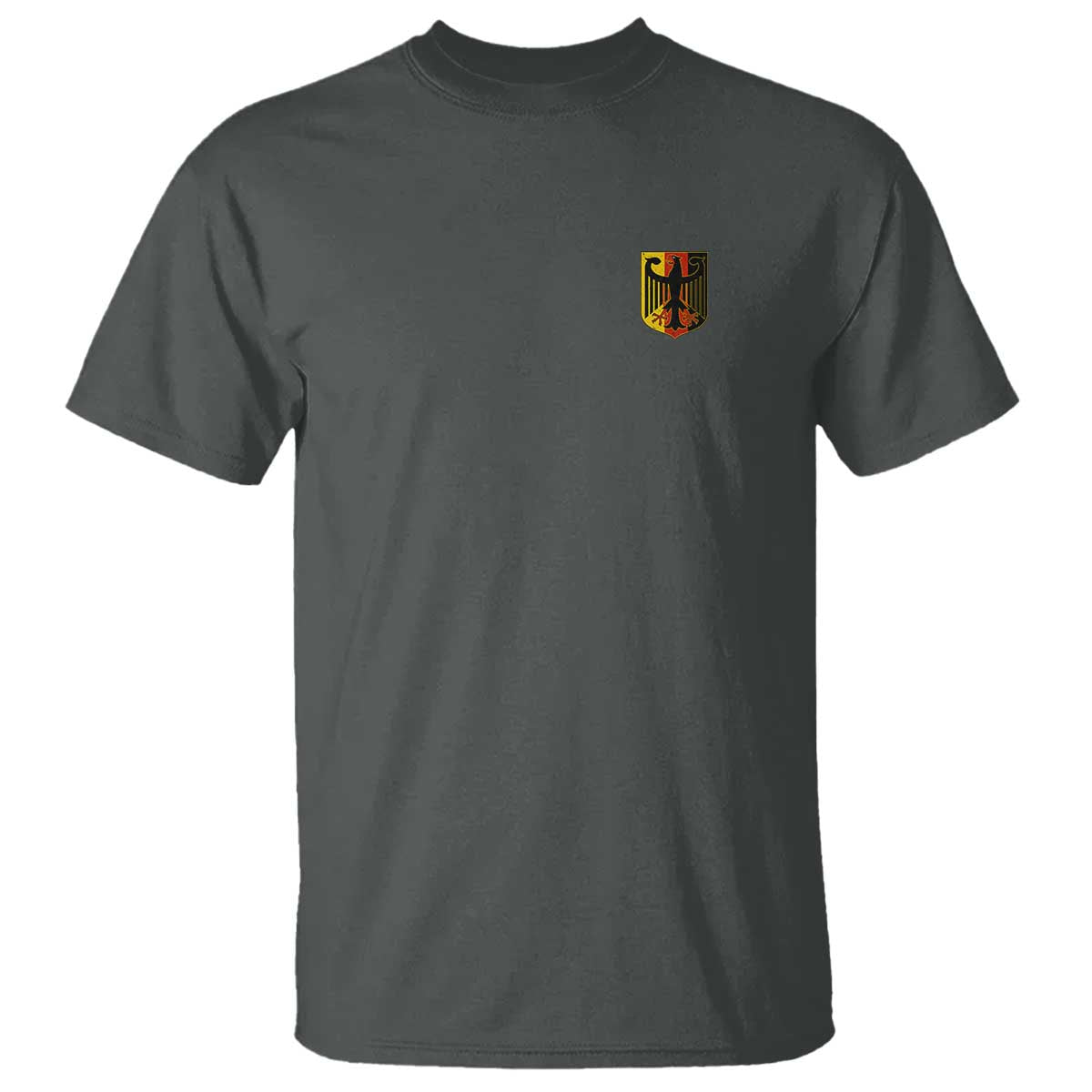 Deutschland German Pride Bundesadler Coat of Arms Crest T Shirt TS11 Dark Heather Print Your Wear