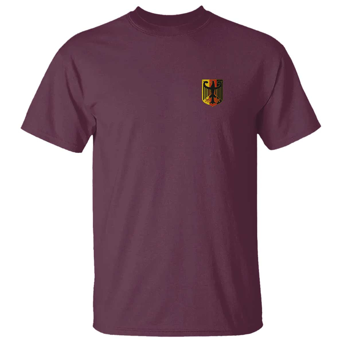 Deutschland German Pride Bundesadler Coat of Arms Crest T Shirt TS11 Maroon Print Your Wear