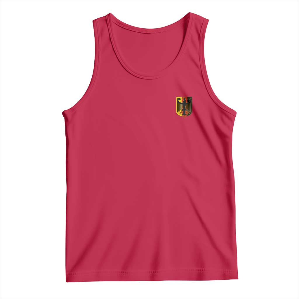 Deutschland German Pride Bundesadler Coat of Arms Crest Tank Top TS11 Red Print Your Wear