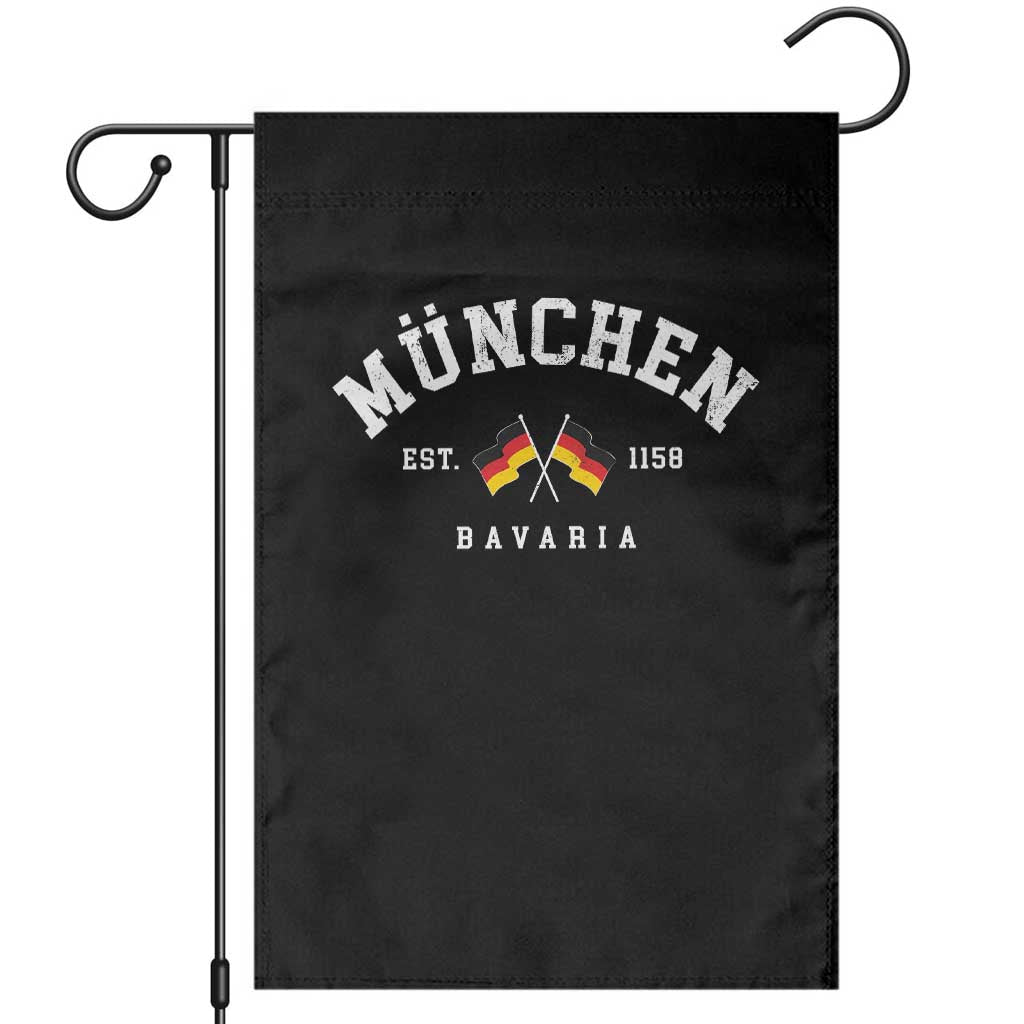 Munich City Bavaria Germany Est 1158 Garden Flag Vintage German Flag TS11 Black Print Your Wear