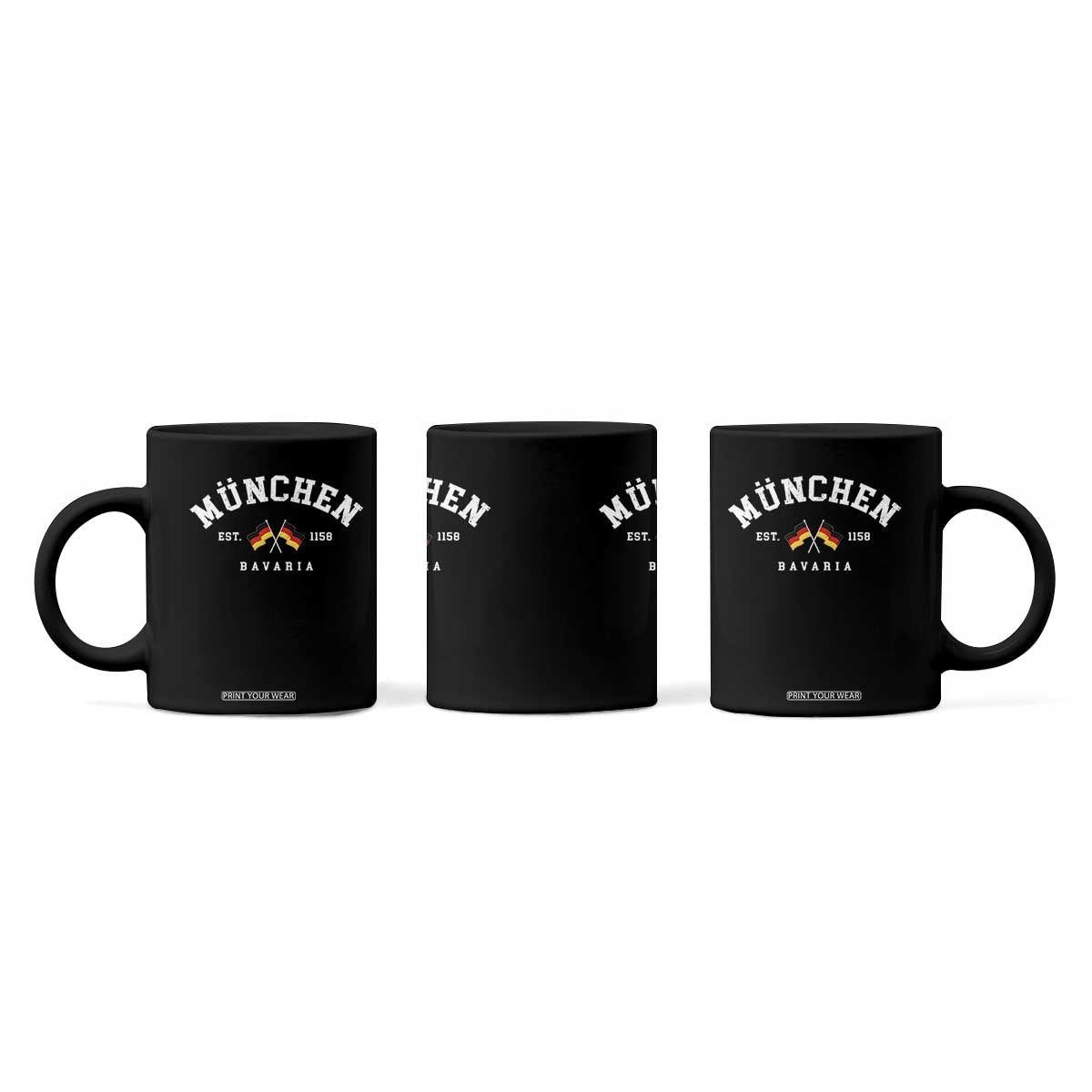 Munich City Bavaria Germany Est 1158 Coffee Mug Vintage German Flag TS11 Print Your Wear