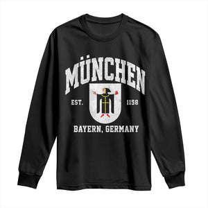 Munich Bayern Germany Est 1158 Long Sleeve Shirt Munchen Coat of Arms