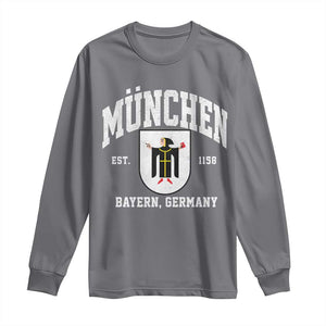 Munich Bayern Germany Est 1158 Long Sleeve Shirt Munchen Coat of Arms