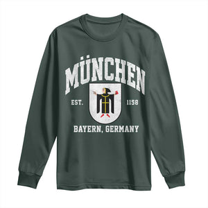Munich Bayern Germany Est 1158 Long Sleeve Shirt Munchen Coat of Arms