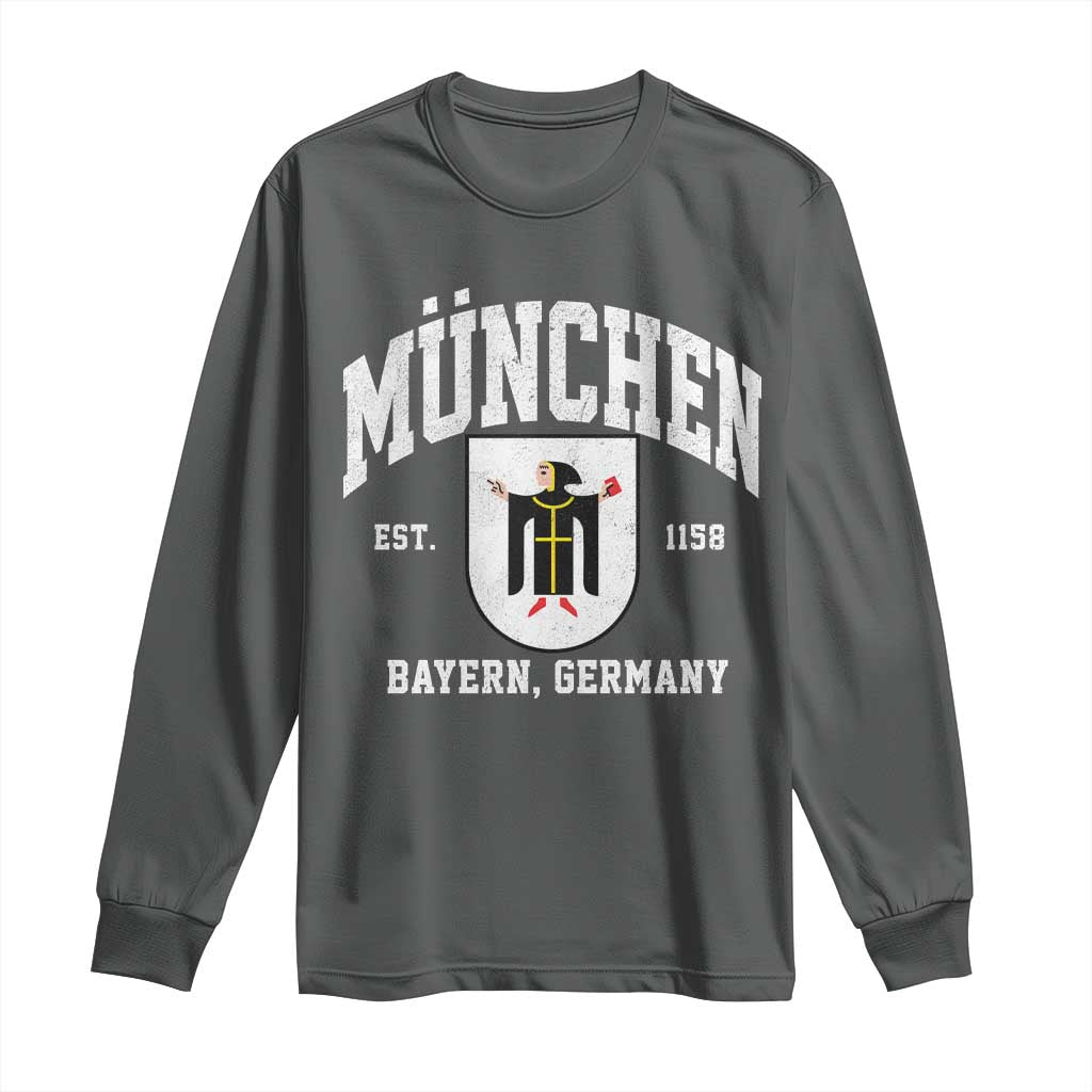 Munich Bayern Germany Est 1158 Long Sleeve Shirt Munchen Coat of Arms