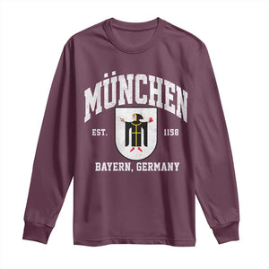 Munich Bayern Germany Est 1158 Long Sleeve Shirt Munchen Coat of Arms