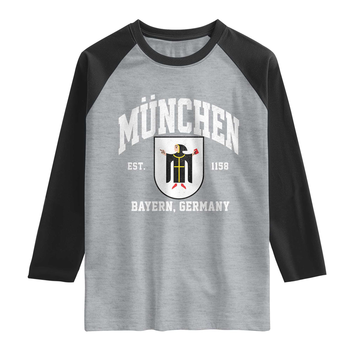Munich Bayern Germany Est 1158 Raglan Shirt Munchen Coat of Arms