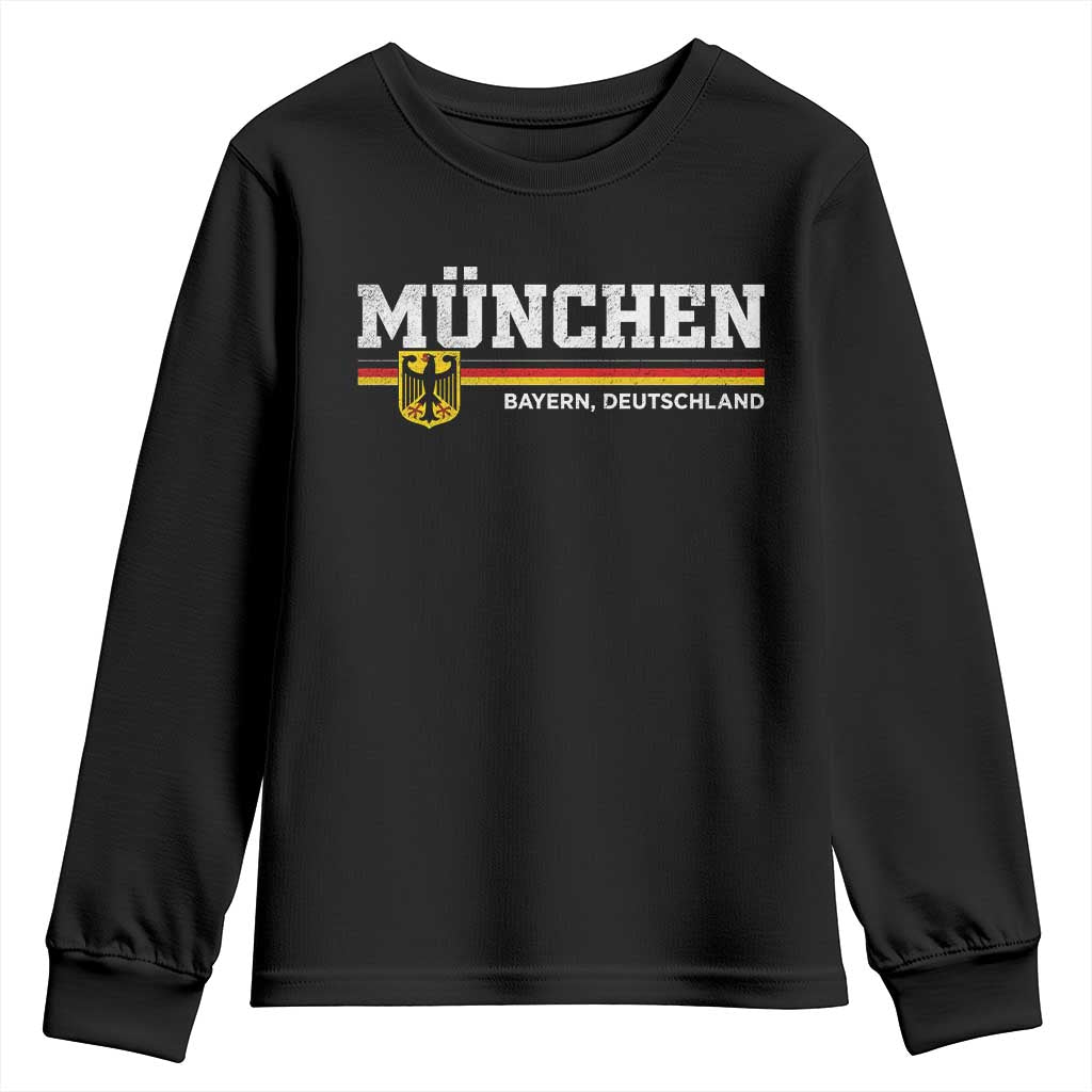 Munich Munchen Bayern Germany Youth Sweatshirt Bundesadler Coat of Arms
