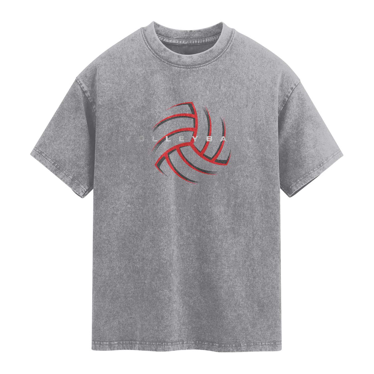 Plain Volleyball Seams Graphic Washed Cotton T-Shirt Volleyball Lover