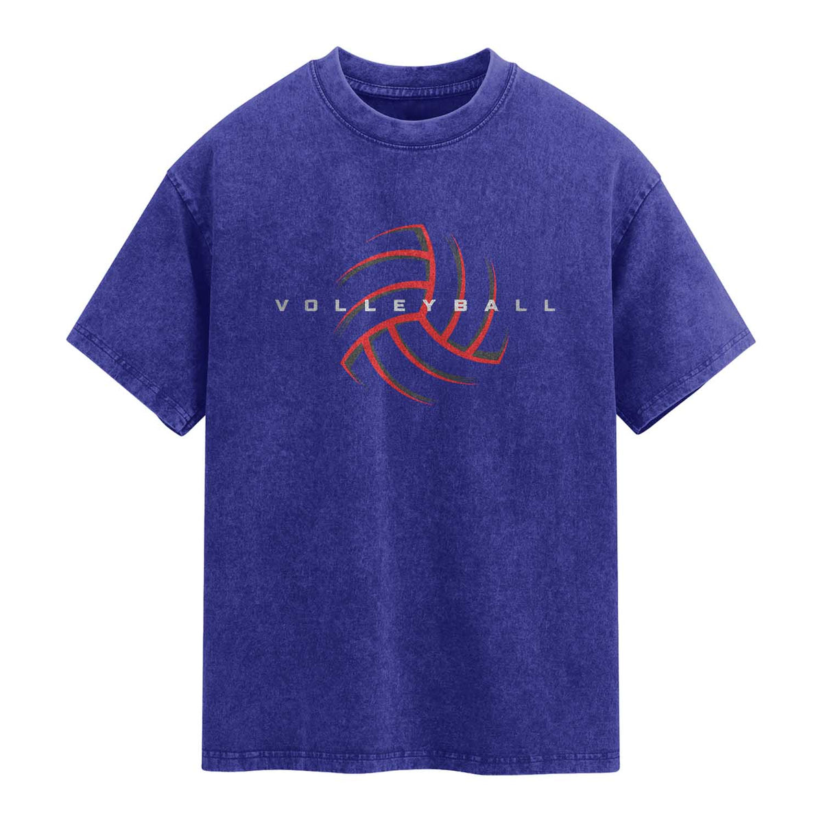 Plain Volleyball Seams Graphic Washed Cotton T-Shirt Volleyball Lover
