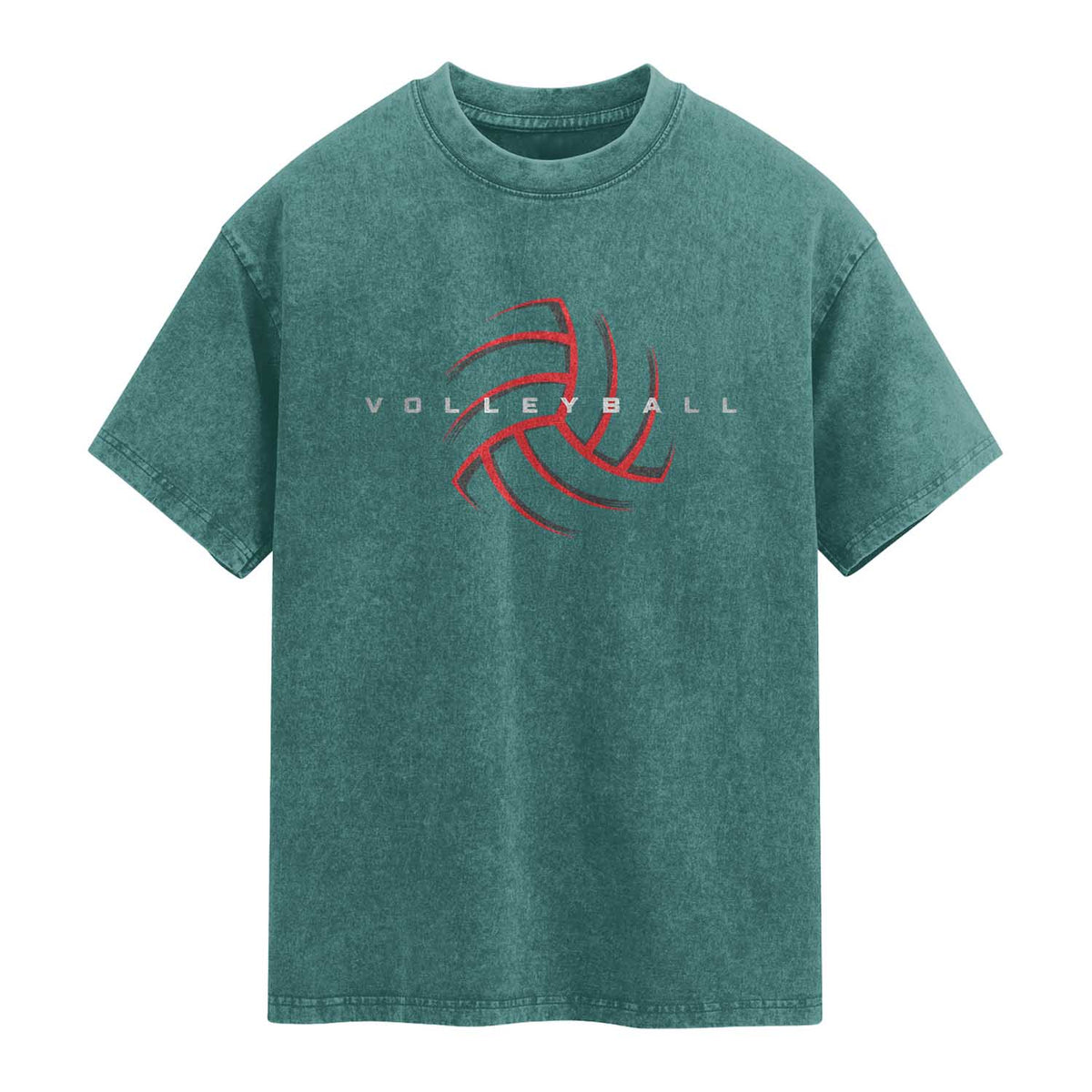 Plain Volleyball Seams Graphic Washed Cotton T-Shirt Volleyball Lover