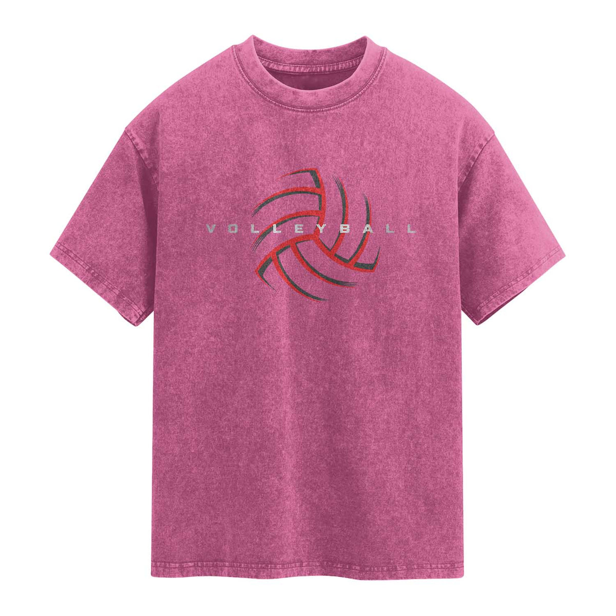 Plain Volleyball Seams Graphic Washed Cotton T-Shirt Volleyball Lover