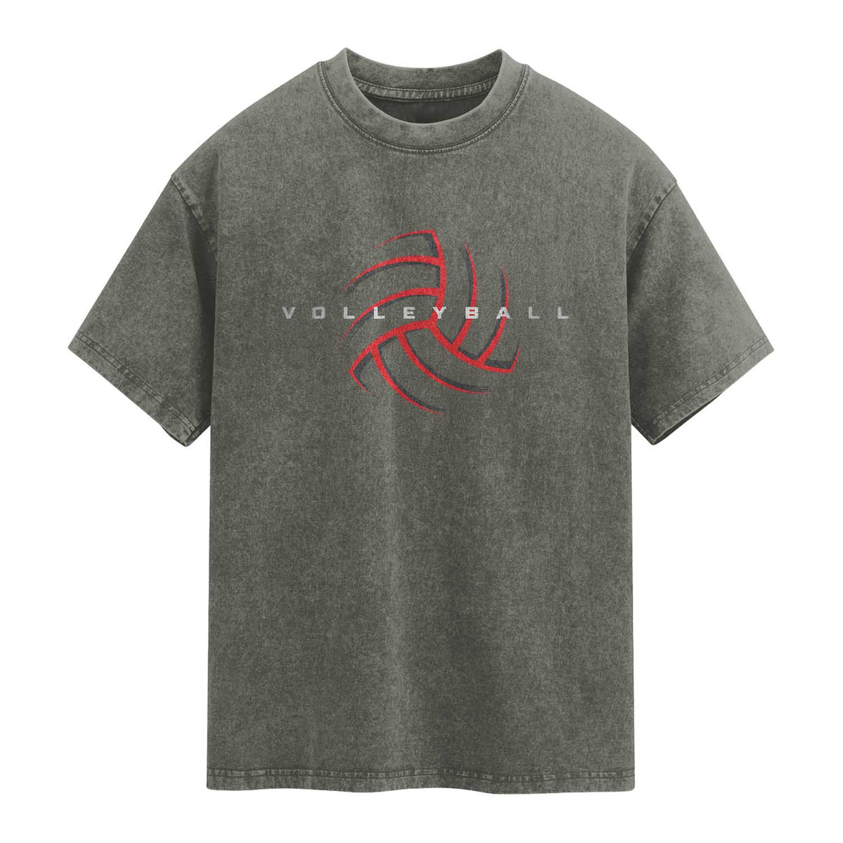 Plain Volleyball Seams Graphic Washed Cotton T-Shirt Volleyball Lover