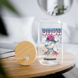 Volleyball Drip Bruh Meme Glass Can Volleyball Baseball Ice Cream Dripping TS11 Print Your Wear