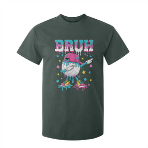 Volleyball Drip Bruh Meme T Shirt For Kid Volleyball Baseball Ice Cream Dripping TS11 Dark Forest Green Print Your Wear