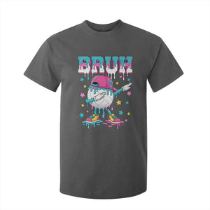 Volleyball Drip Bruh Meme T Shirt For Kid Volleyball Baseball Ice Cream Dripping TS11 Dark Heather Print Your Wear