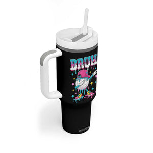 Volleyball Drip Bruh Meme Tumbler With Handle Volleyball Baseball Ice Cream Dripping TS11 Print Your Wear