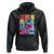 Harris Supporter Hoodie Kamala Harris Colorful Quilted US Presidential Election TS11 Black Print Your Wear