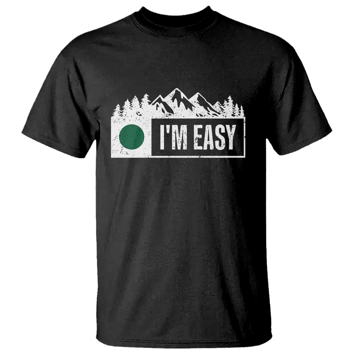Funny Snowboard Ski T Shirt - Im Easy Mountain Sign Retro Vintage Ski Humor Tee TS11 Black Print Your Wear