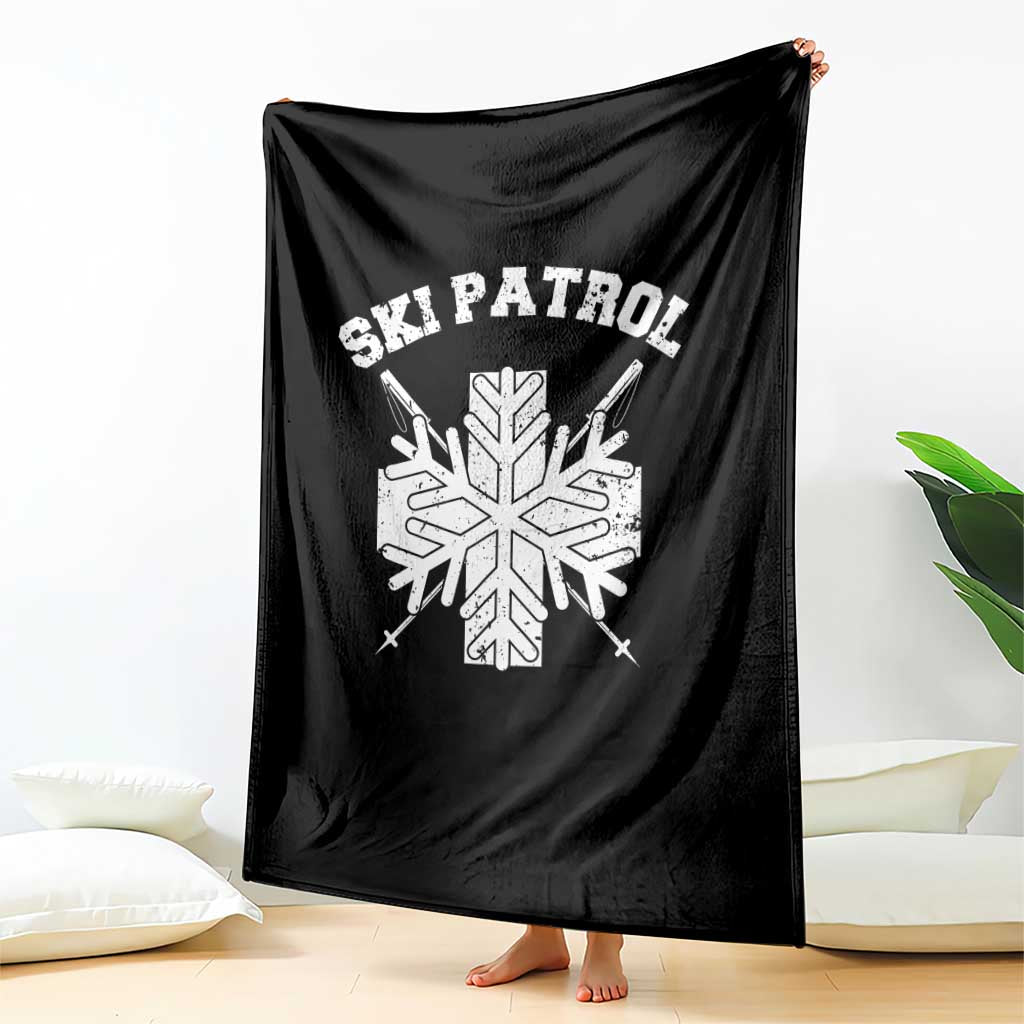 Ski Patrol Throw Blanket Mountain Rescue Winter Slopes Skiing Snowboarding TS11 Print Your Wear