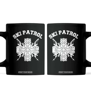 Ski Patrol Coffee Mug Mountain Rescue Winter Slopes Skiing Snowboarding TS11 Black Print Your Wear