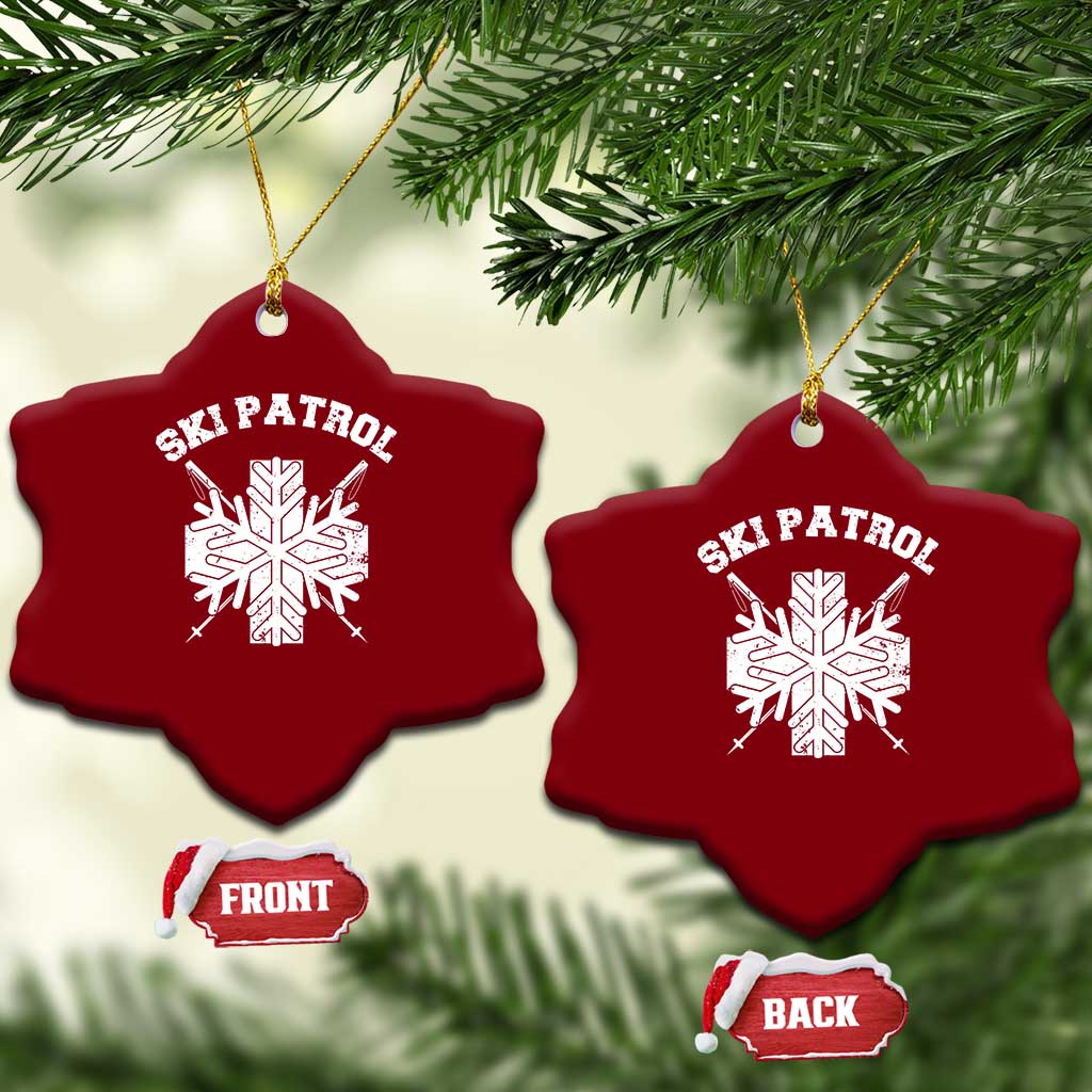 Ski Patrol Ceramic Ornament Mountain Rescue Winter Slopes Skiing Snowboarding TS11 Print Your Wear