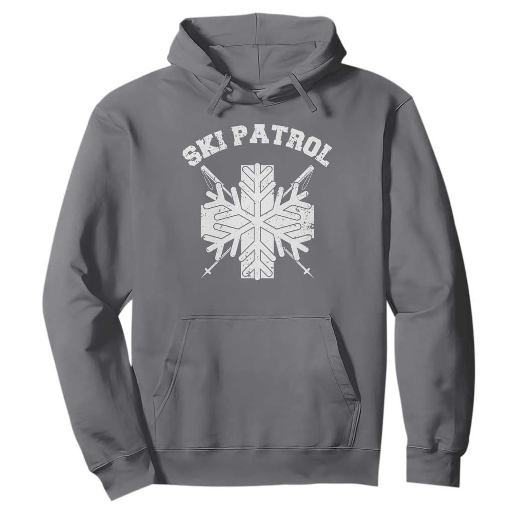 Ski Patrol Hoodie Mountain Rescue Winter Slopes Skiing Snowboarding TS11 Charcoal Print Your Wear