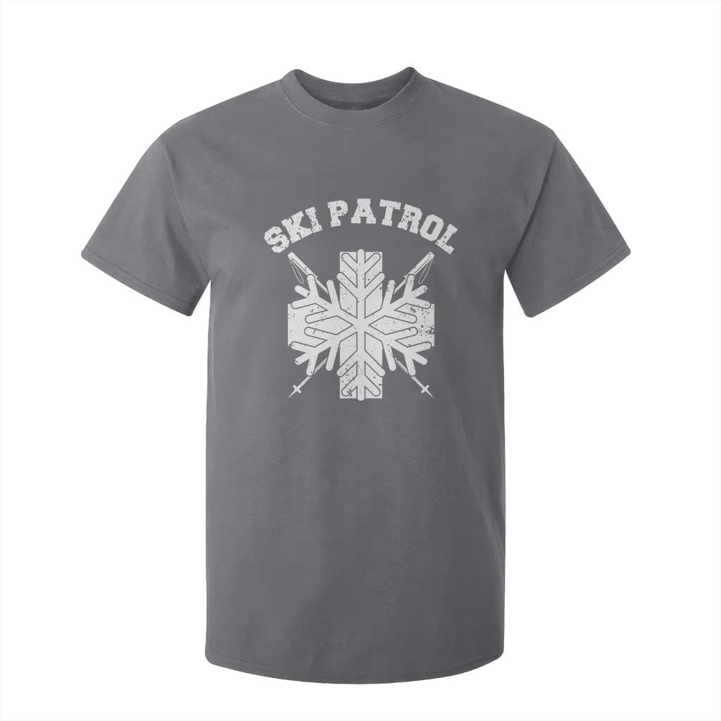 Ski Patrol T Shirt For Kid Mountain Rescue Winter Slopes Skiing Snowboarding TS11 Charcoal Print Your Wear