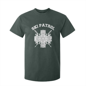 Ski Patrol T Shirt For Kid Mountain Rescue Winter Slopes Skiing Snowboarding TS11 Dark Forest Green Print Your Wear