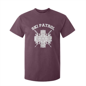 Ski Patrol T Shirt For Kid Mountain Rescue Winter Slopes Skiing Snowboarding TS11 Maroon Print Your Wear