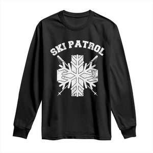 Ski Patrol Long Sleeve Shirt Mountain Rescue Winter Slopes Skiing Snowboarding TS11 Black Print Your Wear