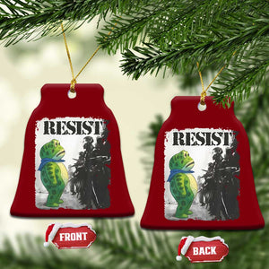 Frog Resist Ceramic Ornament Portland Frog Activist Protest City Art TS11 Print Your Wear