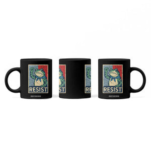 Frog Resist Coffee Mug Portland Frog Raised Fist Poster Graphic TS11 Print Your Wear