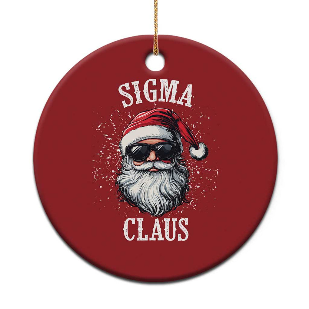 Funny Xmas Santa Christmas Ornament Sigma Claus Cool Santa The Rizzler Meme TS11 Print Your Wear