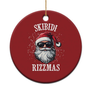 Funny Xmas Santa Christmas Ornament Skibidi Rizzmas Charisma Rizz Santa Claus TS11 Print Your Wear