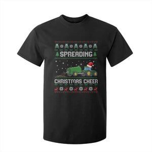 Spreading Christmas Cheer T Shirt For Kid Funny Farming Tractor Xmas TS11 Black Print Your Wear