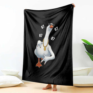 Funny 67 Cool Silly Goose Hip Hop Gangster Throw Blanket TS11 Print Your Wear