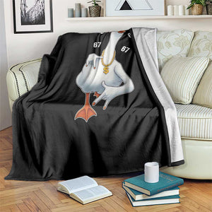 Funny 67 Cool Silly Goose Hip Hop Gangster Throw Blanket TS11 Print Your Wear