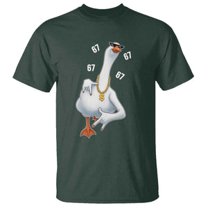 Funny 67 Cool Silly Goose Hip Hop Gangster T Shirt TS11 Dark Forest Green Print Your Wear