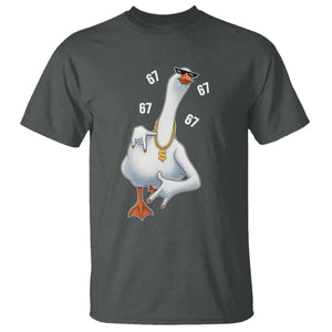 Funny 67 Cool Silly Goose Hip Hop Gangster T Shirt TS11 Dark Heather Print Your Wear