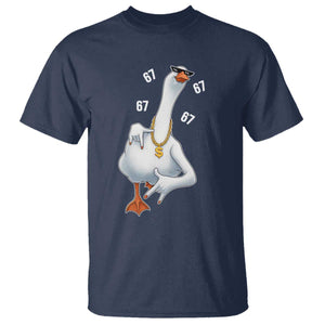 Funny 67 Cool Silly Goose Hip Hop Gangster T Shirt TS11 Navy Print Your Wear