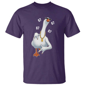 Funny 67 Cool Silly Goose Hip Hop Gangster T Shirt TS11 Purple Print Your Wear