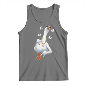 Funny 67 Cool Silly Goose Hip Hop Gangster Tank Top TS11 Black Heather Print Your Wear