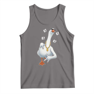 Funny 67 Cool Silly Goose Hip Hop Gangster Tank Top TS11 Deep Heather Print Your Wear