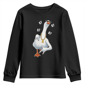 Funny 67 Cool Silly Goose Hip Hop Gangster Youth Sweatshirt TS11 Black Print Your Wear