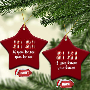 Funny 67 Christmas Ceramic Ornament If You Know You Know Six Seven Meme Canday Cane TS11 Print Your Wear